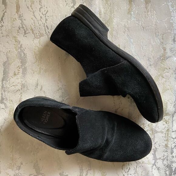 Eileen Fisher Suede Loafers slip on shoes - Picture 12 of 15